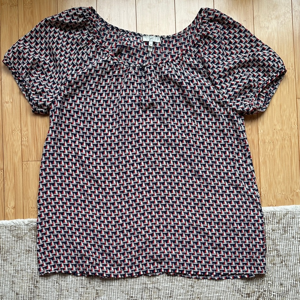 Joie Silk Nautical Blouse
